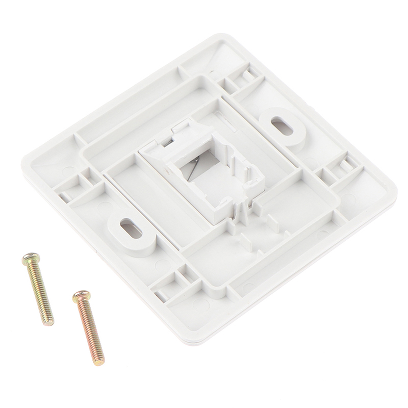 86 Type Single Port RJ45 Wall Flat Face Plate Ethernet Network Socket  Panel Encounter. 