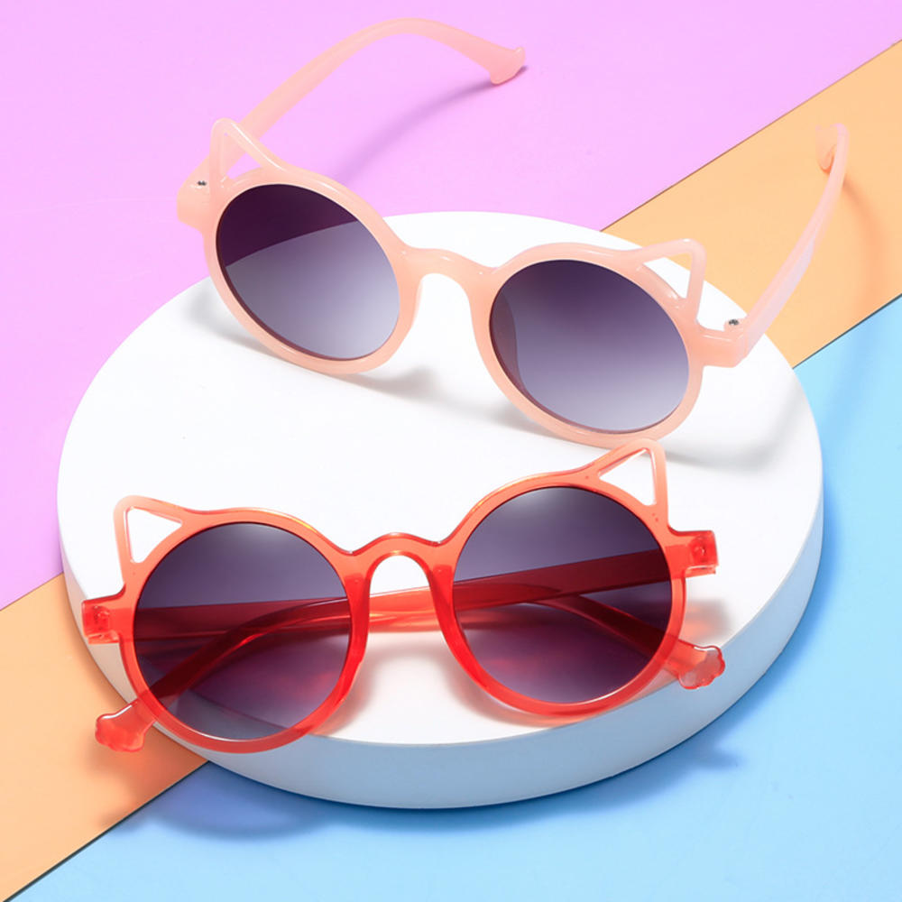 Kids Sunglasses UV400 Resin plastic UV380 Cartoon Sunglasses Cute Ears Sunglasses for Outdoor Sun Protection Holiday Beachwear Daily Use. 