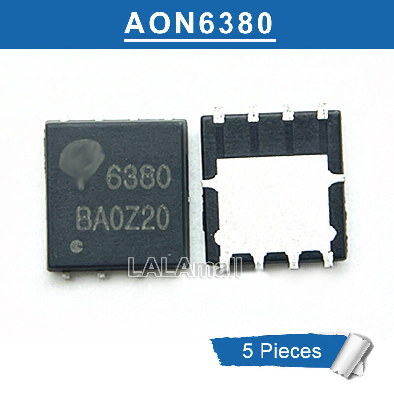 【FOOT SOFA】5pcs AON6380 6380 DFN DFN5*6 SMD N-channel 30V/24A MOSFET Transistor new original