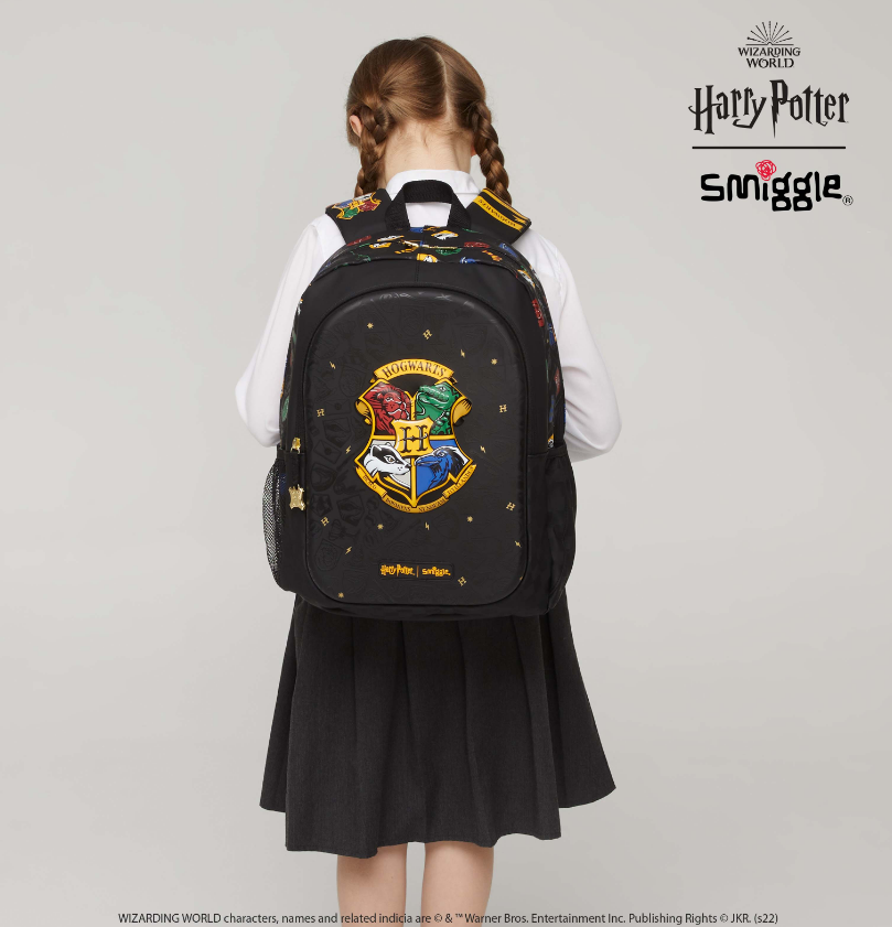 Smiggle Harry Potter Classic Black Backpack for Primary. 