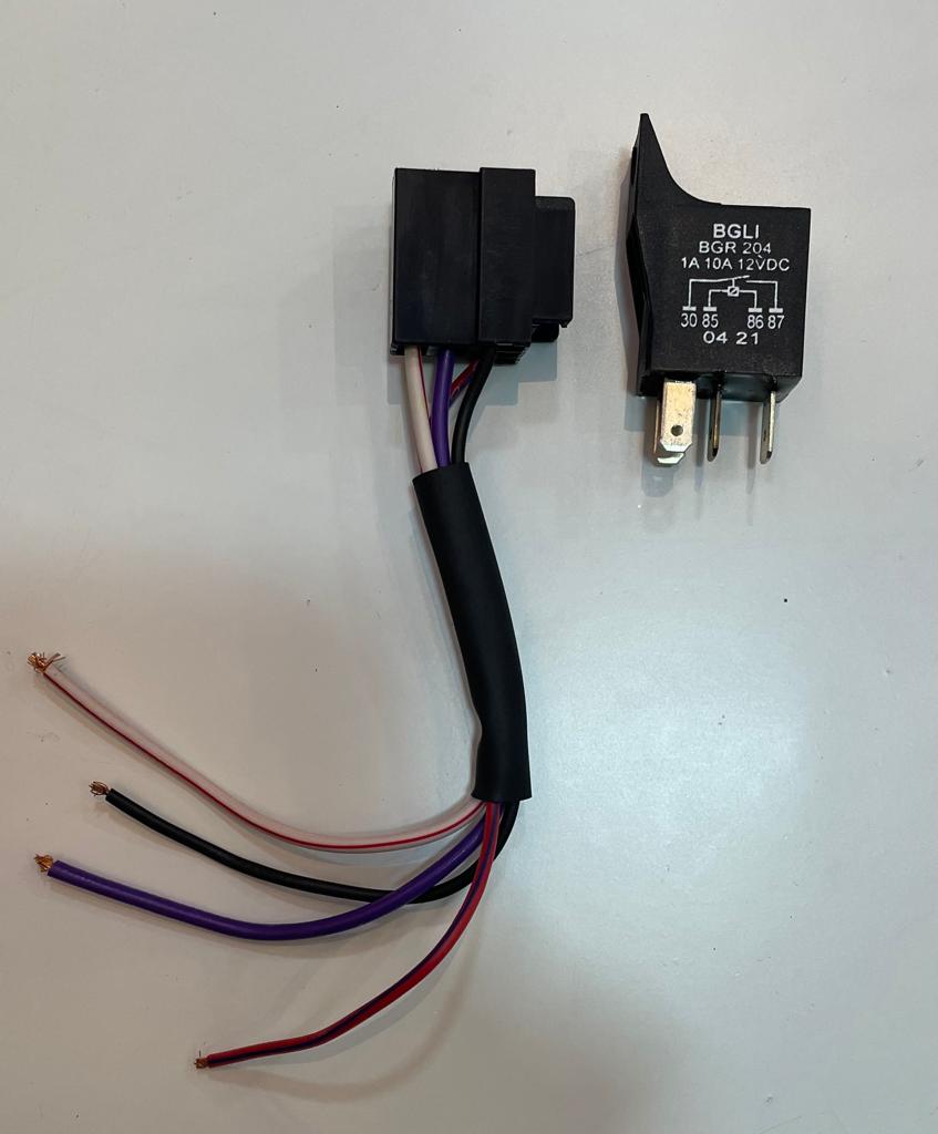 HEAD LIGHT RELAY WITH HOLDER FOR BAJAJ STROKE THREE WHEELER