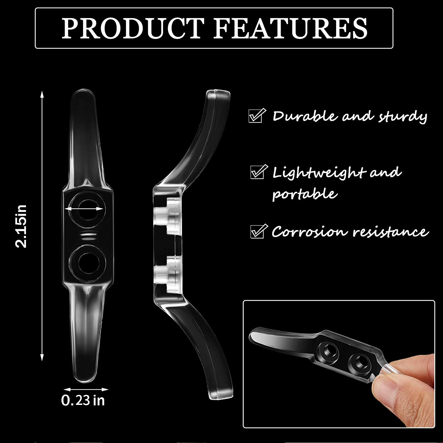 20Pcs Blind Cord Safety Cleat Blind Rope Cleat Window Cord Cleat for Home Office Window Blinds Curtains Sun Shades Ropes. 