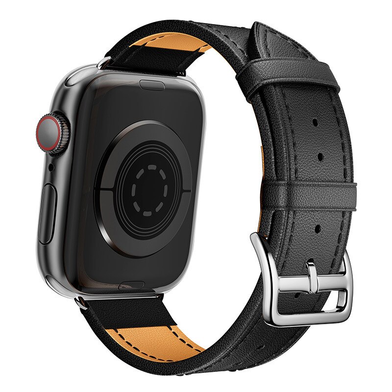 Leather Strap for Apple Watch Band 49mm 45mm 44mm 42mm 41mm 40mm 38mm Wristband IWatch Bracelet for Series 7 5 6 SE 8 Ultra. 