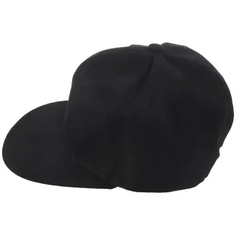 plain black adjustable hat