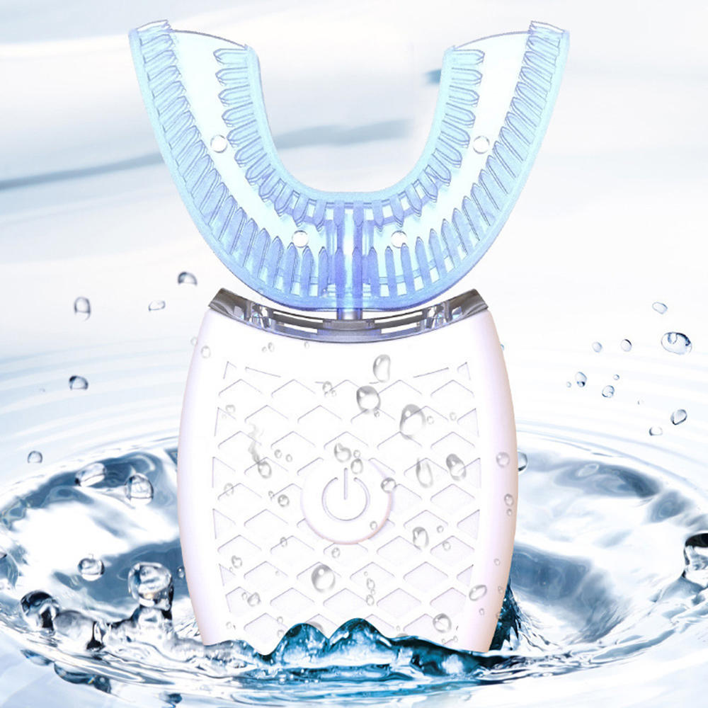 Automatic 360 Degree Electric U-shaped Toothbrush 4 Modes Tooth Brush Adult Intelligent Clean Teeth Tools. 