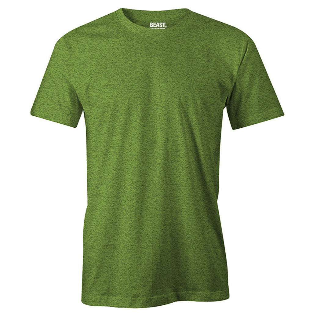 T-Shirt Republic - Amazon Green Men's Premium Crew Neck T Shirt