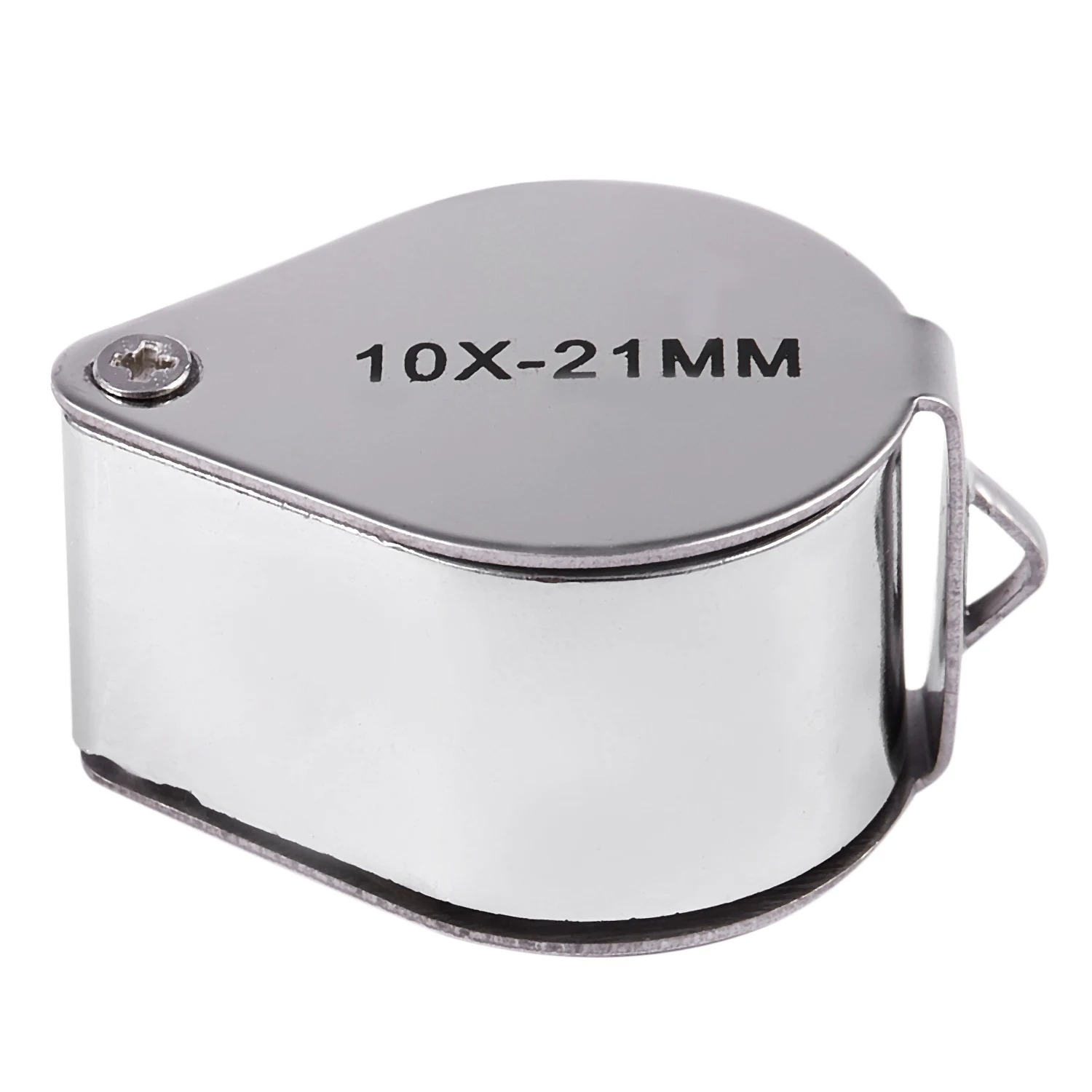 Magifier Lens 10x Triplet Loop With Velvet Storing Box - 12 Months Warranty. ( Gem and Jewelery Loupe Eye / Hand Magnifier Magnifying / Zooming Glass With Carry Case ). 