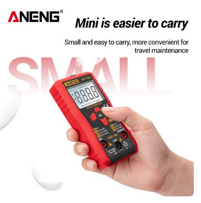 ANENG M118A Digital Mini Multimeter Tester True Rms Auto Mmultimetro Tranistor Meter with NCV Data Hold 6000 Counts Flashlight. 