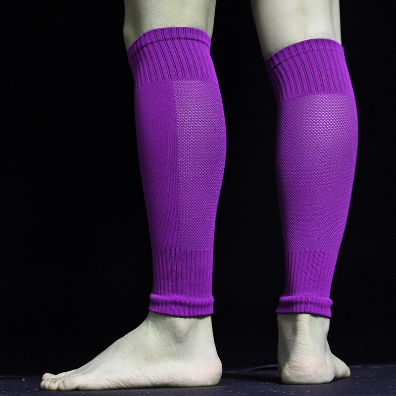 Football Sock Breathable Without Feet Socks Professional Football Shin Guards Fixed Leg Warmers Foot Package To Protect The Calf. 