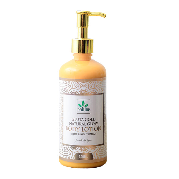 Herb Line Gluta Gold Glow Body Lotion - 300ml ( herbline ) | Daraz.lk