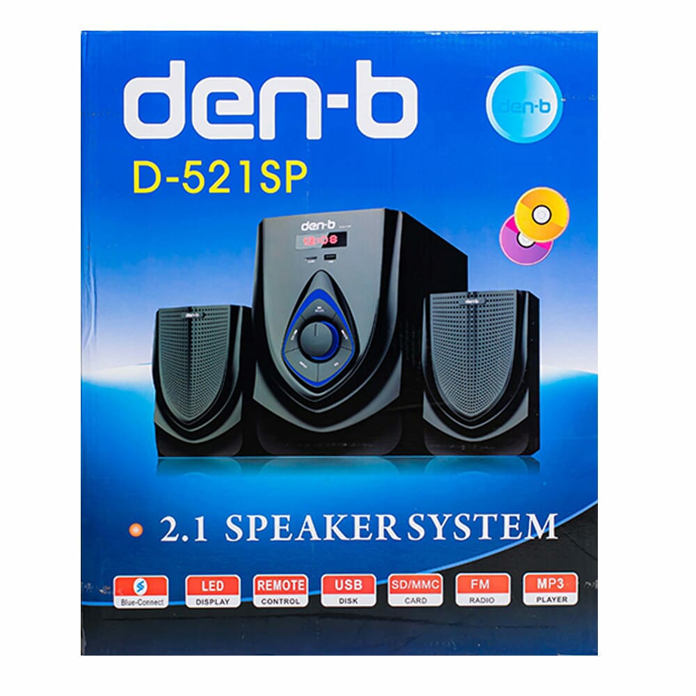 OriginaI DenB D521SP 2.1 Bluetooth SubWoofer Speaker System Daraz.lk
