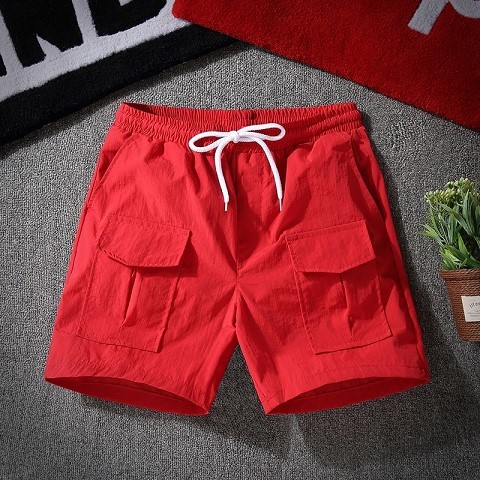 Internet Celebrity Jumpsuit Workwear Trendy Men 2019 Popular Suit Hip-Hop Fashionable Brand Loose Korean Style Trendy Summer Two-Piece Set. 