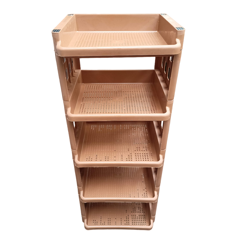 5 Layer Plastic Storage Rack, Book Shelf, Storage Rack for Home, Plastic Racks for Storage. 