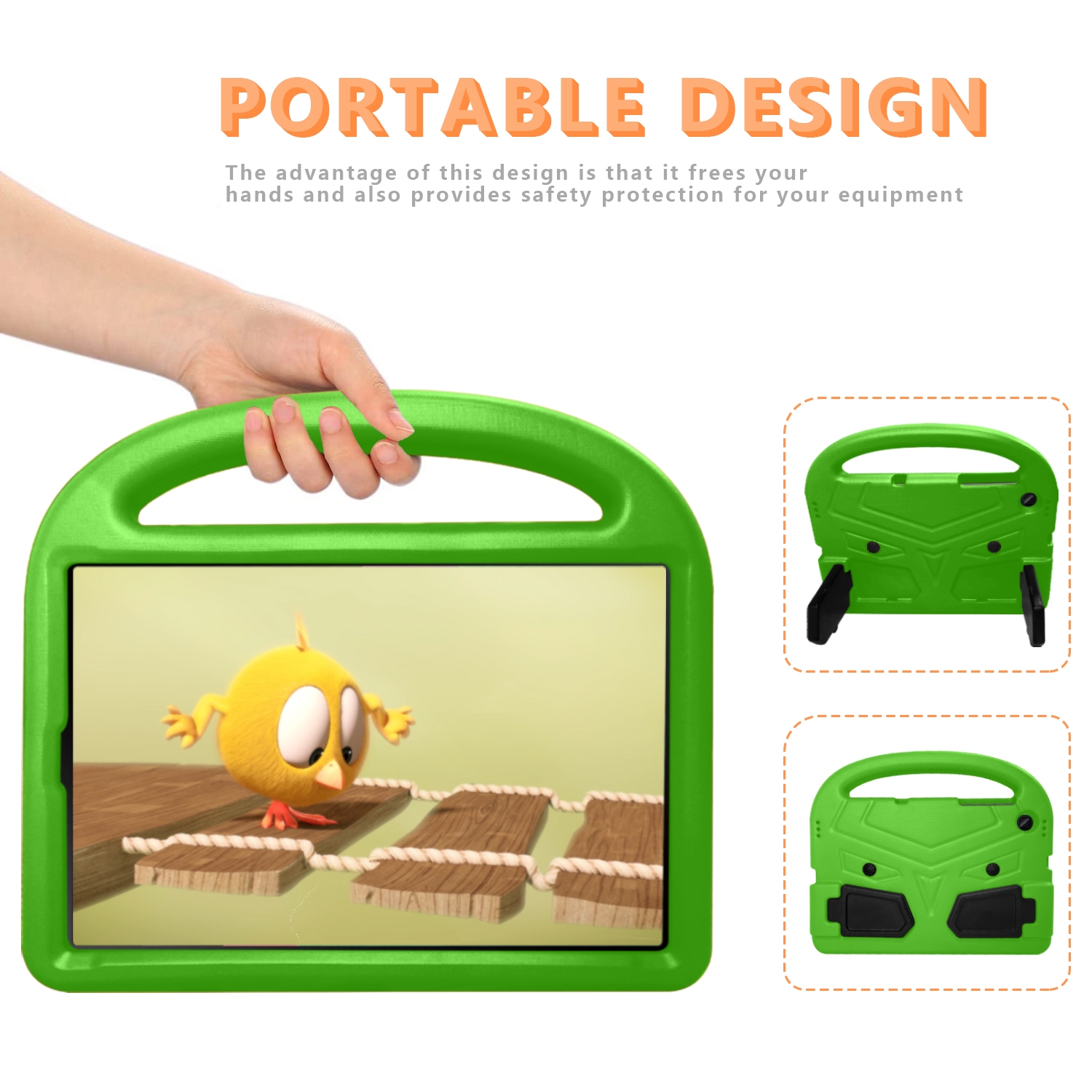 For Lenovo Tab M10 10.1 Sparrow Style EVA Material Children Shockproof Casing Shell(Blue). 