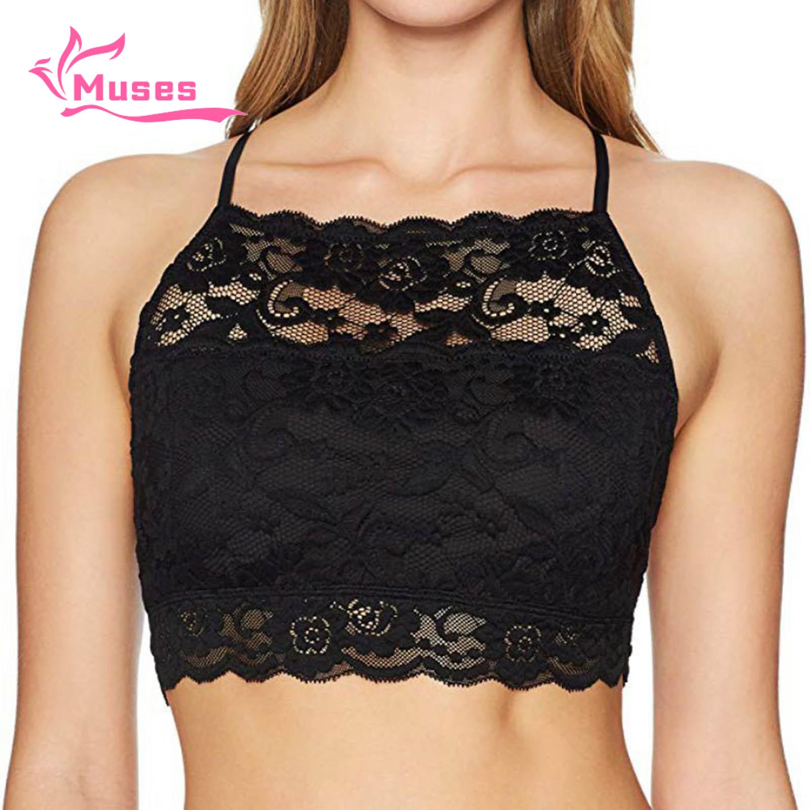 Muses Mall Thin and breathable lace fabric will keep you feeling cool in hot summer. The bandeau design can show off your collarbone very well.. 