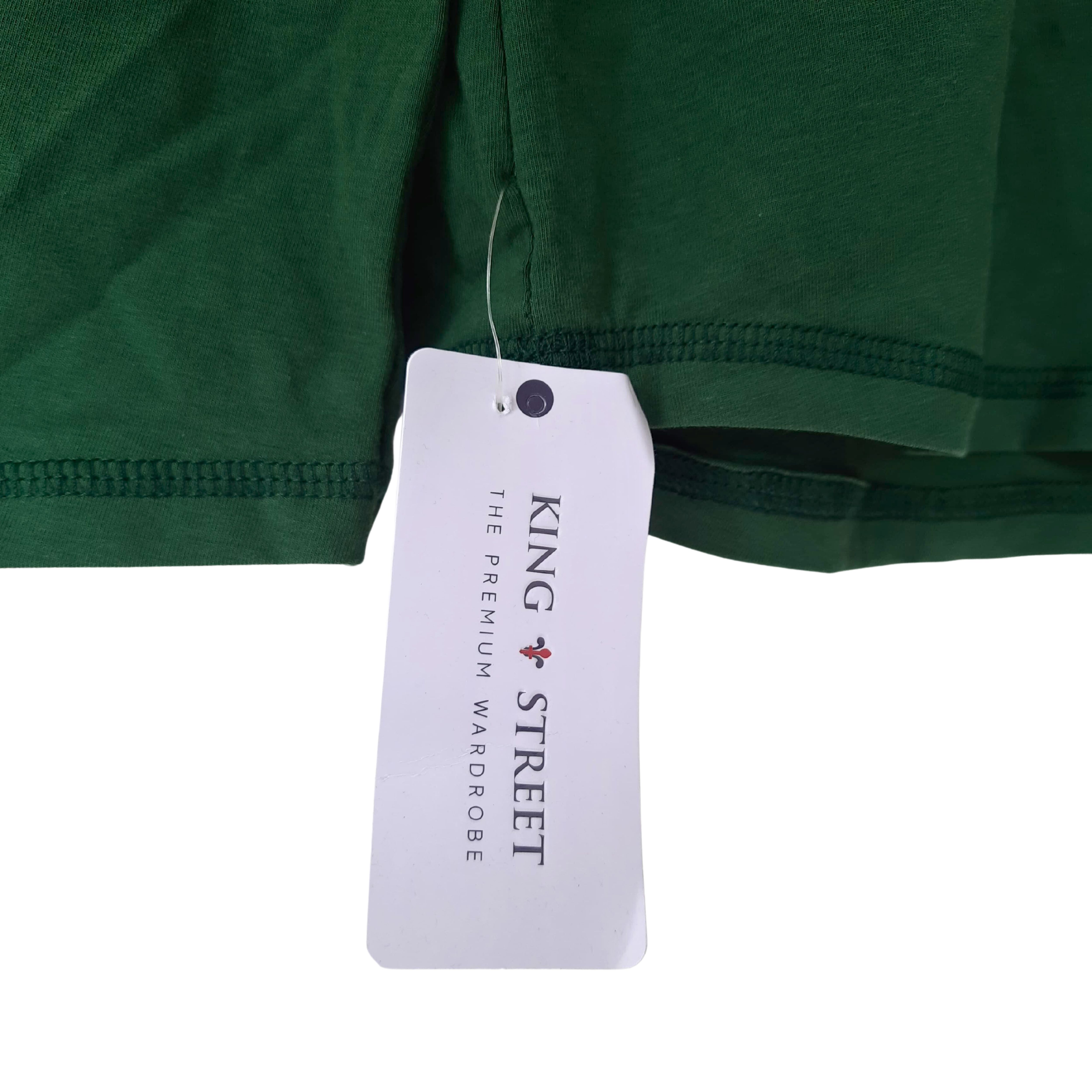 Long Sleeve T-shirt For Men King Street Green Yellow. 