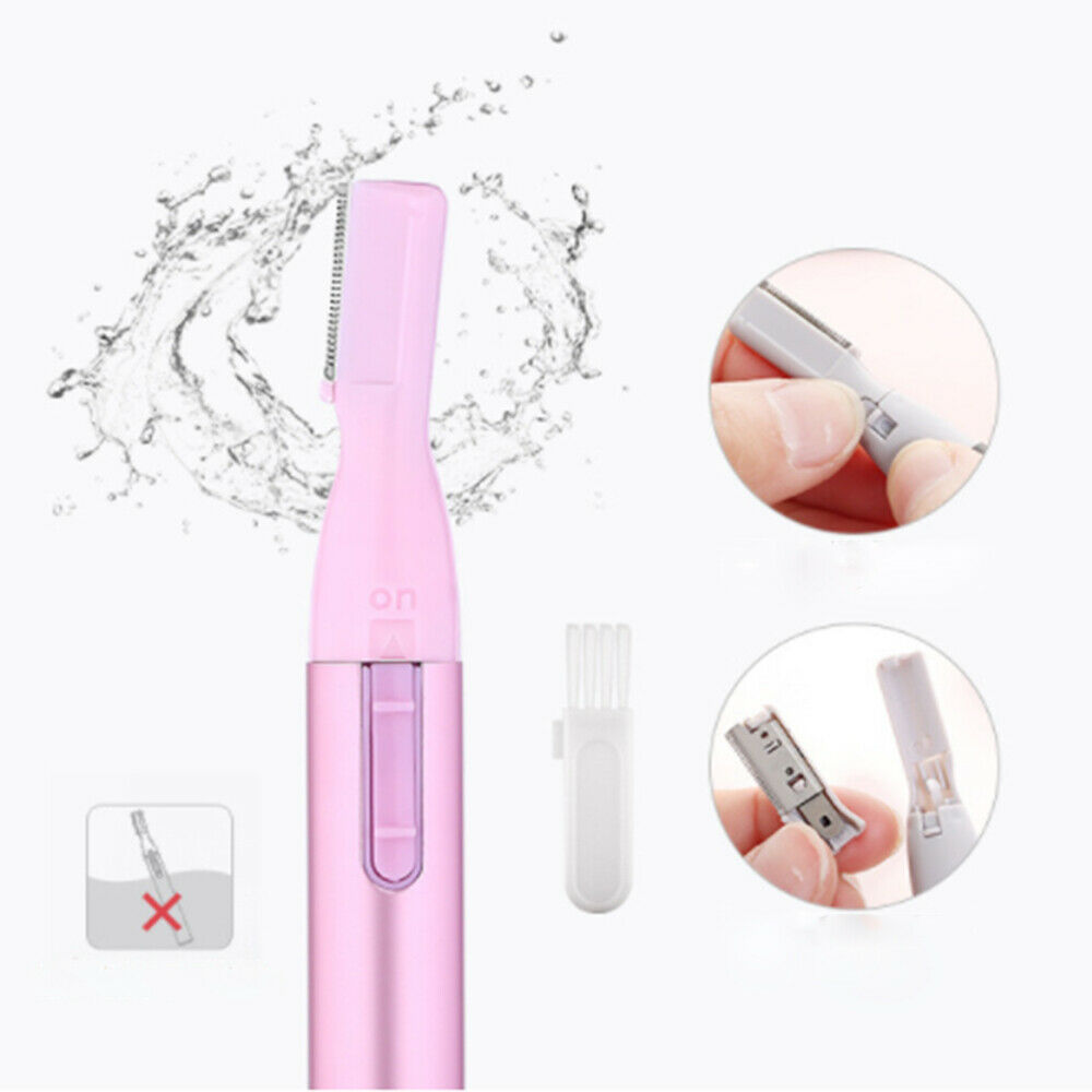 Electric Eyebrow Shaver Remover Body Hair Blade Razor Trimmer Epilator Scissors. 