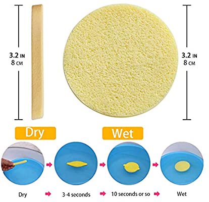 Compressed Facial Cleansing Sponge 12 Pcs. 