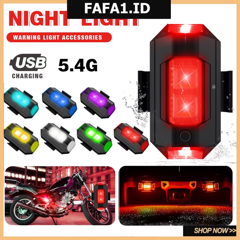 LED flash drone aircraft light usb rechargeable model airplane fixed wing / Motorcycle Light. 
