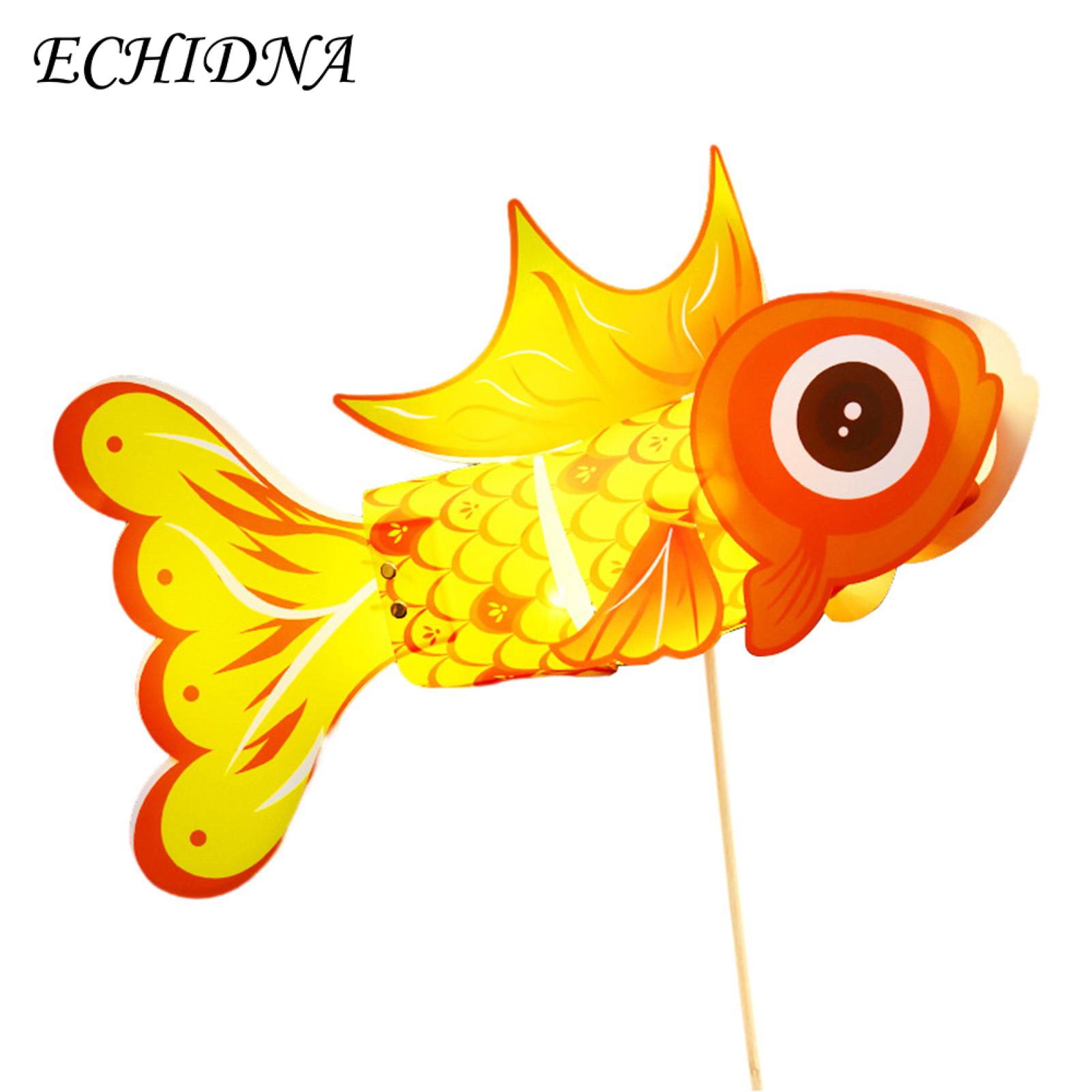 Birthday Lantern Fish Lantern Red Koi-fish Handmade Portable Chinese Style Glowing Pvc Children Diy Handcrafts Gift Mid-autumn Festival New Year Decoration. 