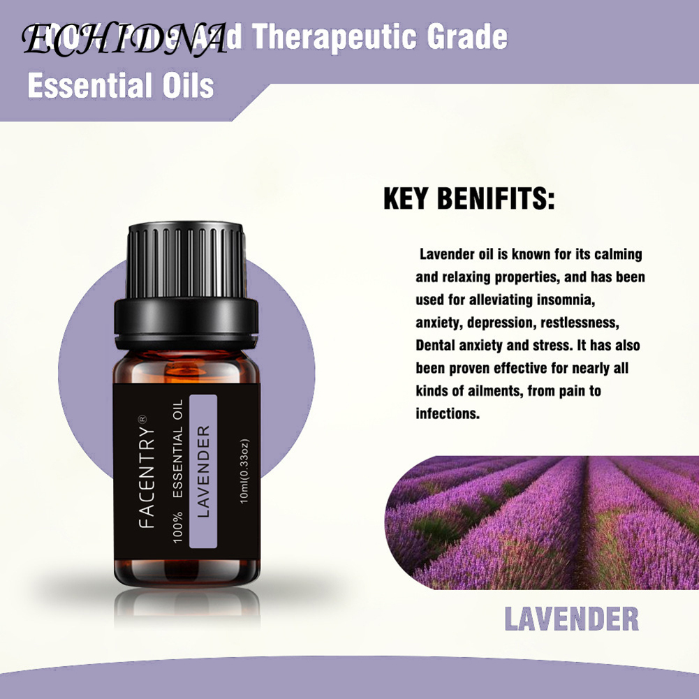10ml Natural Lavender Rosemary Moisturizing Fragrance Aromatherapy Essential Oil. 