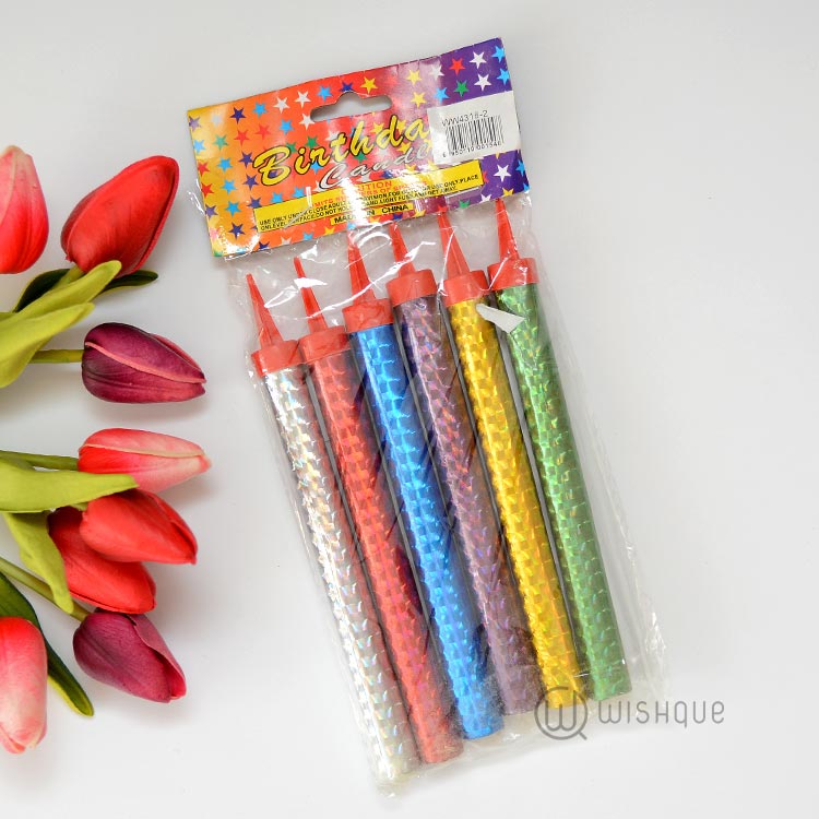 Sparkler Candles for Birthday and Wedding Cakes – Pack of 6 Candles. 