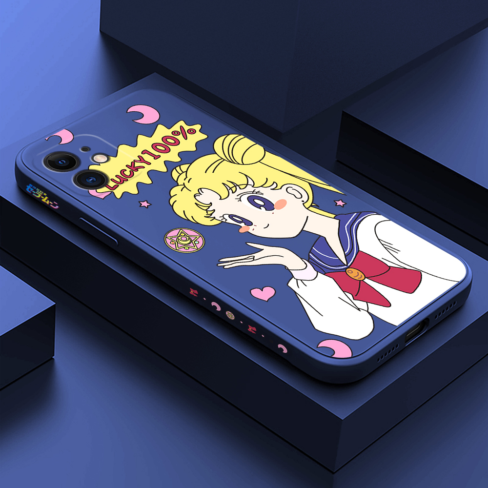 Hontinga for iPhone 12 Case Side Design Anime Super Sailor Moon Back Cover  Soft Square Edge Pattern Liquid Silicone Phone Cases: Buy Online at Best  Prices in SriLanka | Daraz.lk