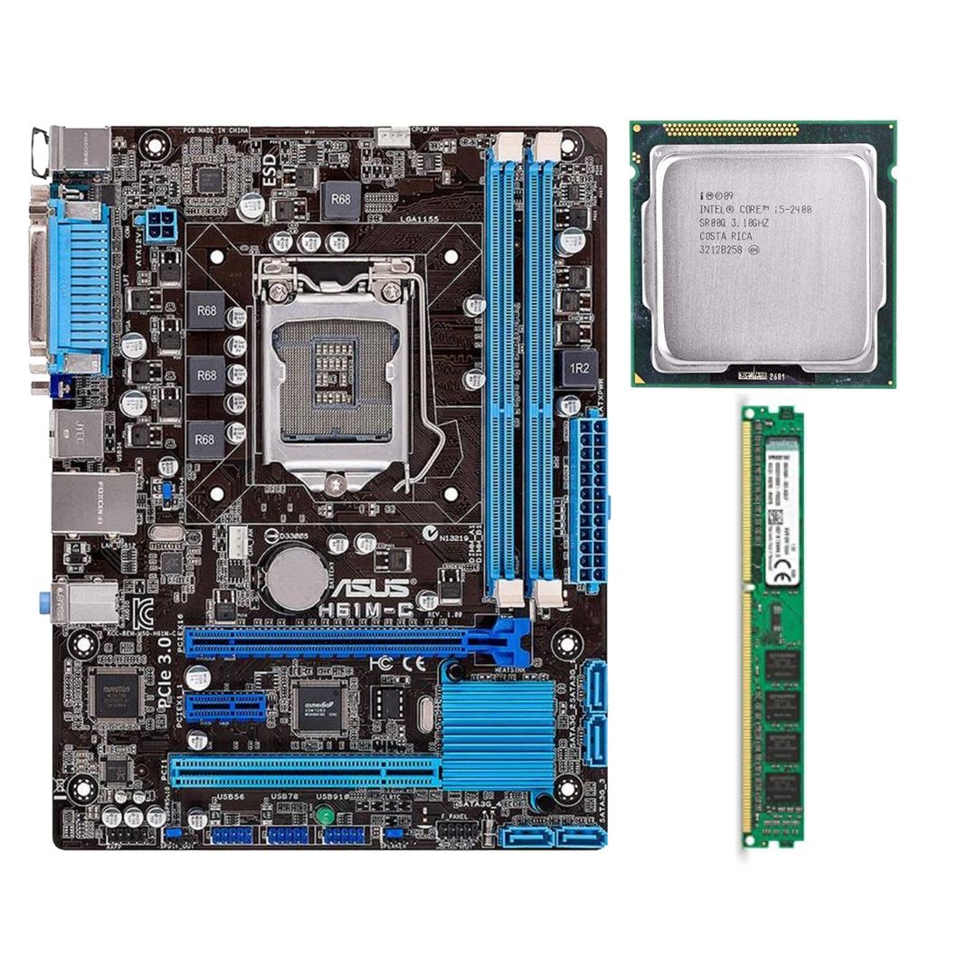 Core I5 2nd Gen Combo Pack | H61 2nd Gen Motherboard / I5 2nd Gen Processor / DDR3 4GB Ram