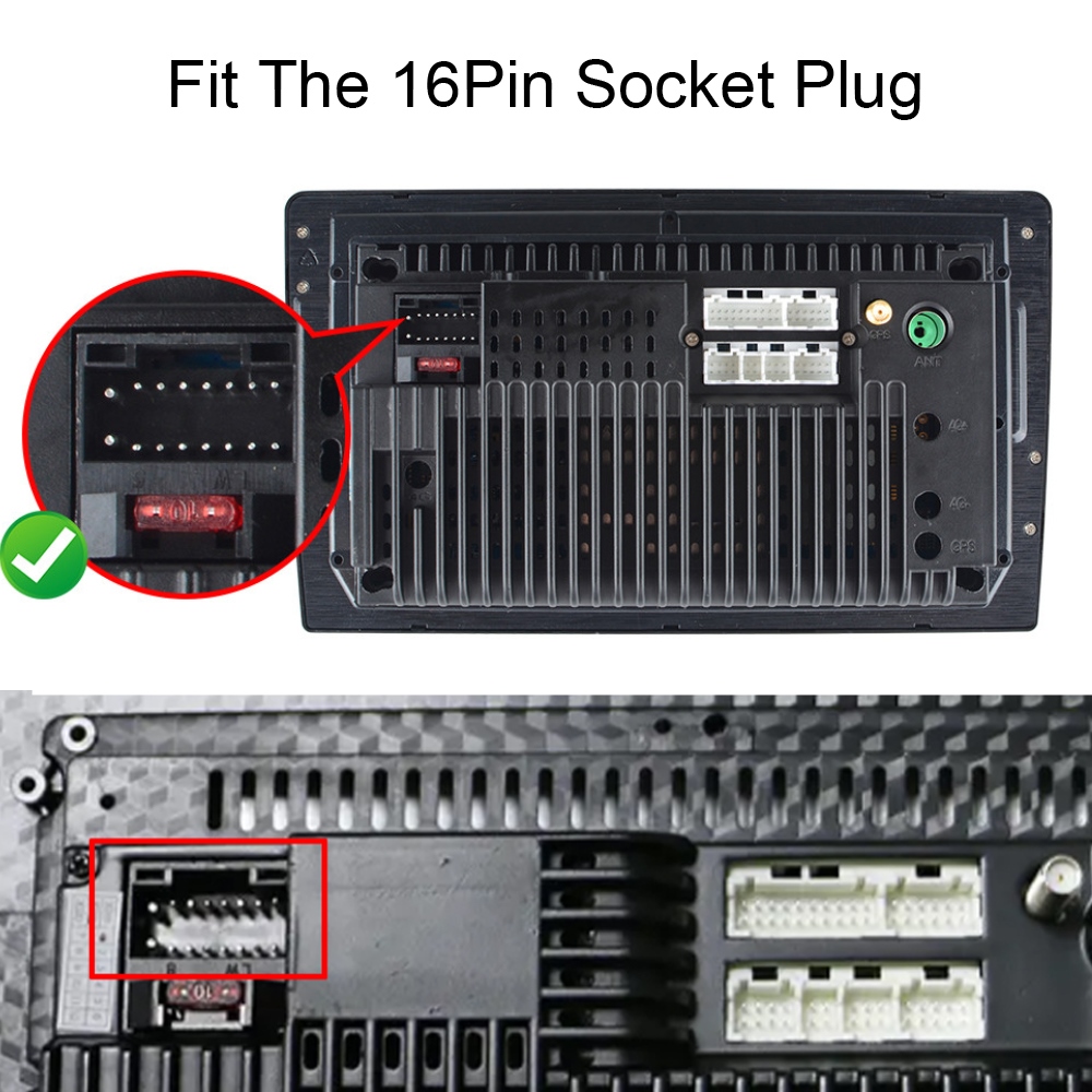 16 Pin Universal Car Android Radio Wire Harness Stereo Wiring USB GPS Adapter Cable For Hyundai Honda Nissan Kia Ford Toyota VW. 