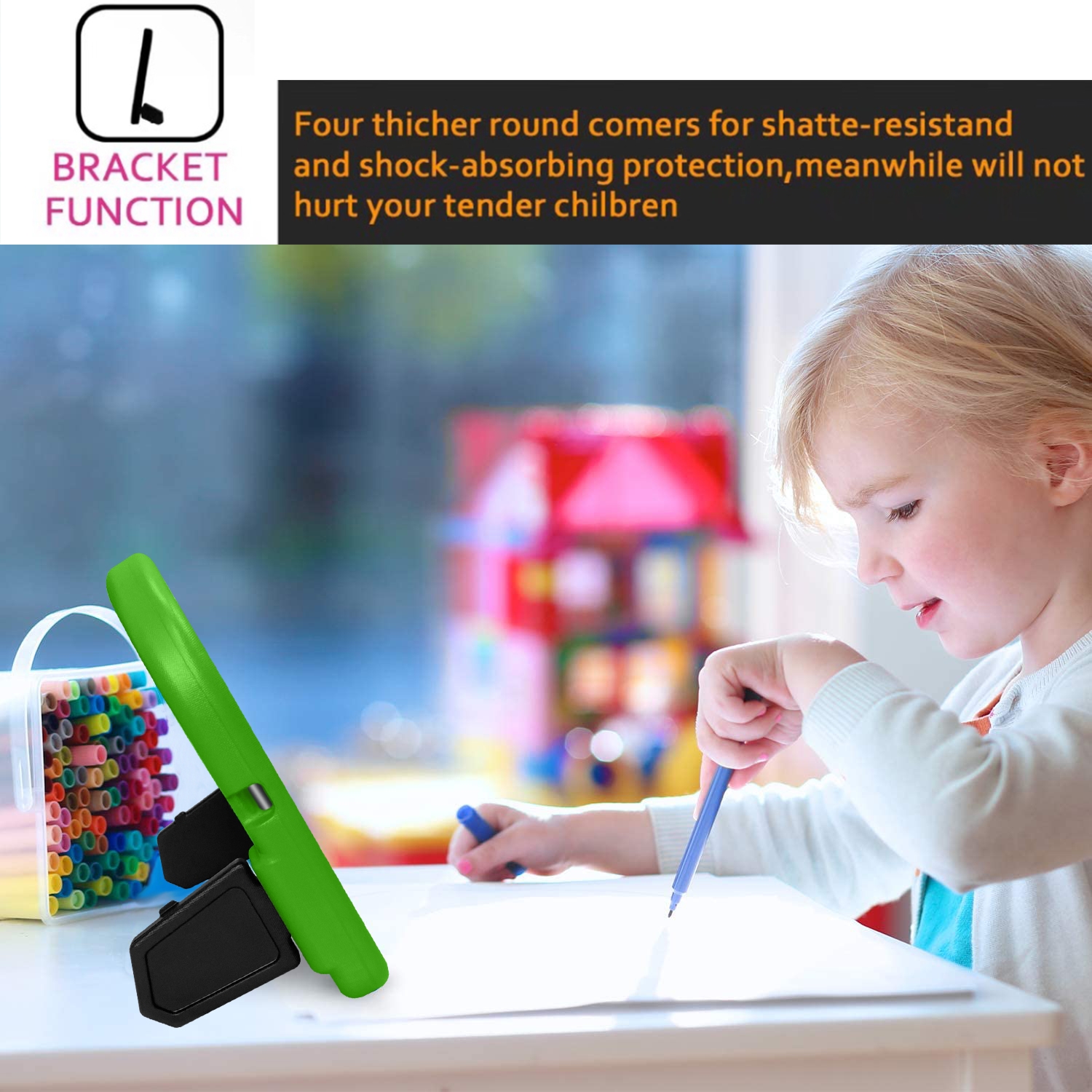 For Lenovo Tab M10 10.1 Sparrow Style EVA Material Children Shockproof Casing Shell(Blue). 
