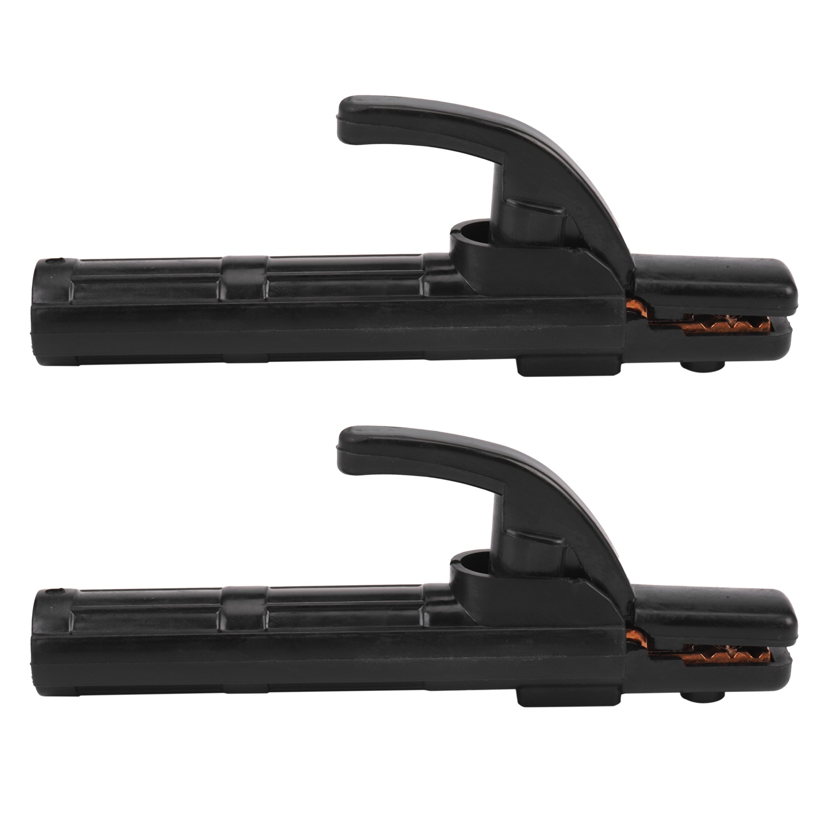 2Pc 300A Electrode Holder Stick Welder Copper Welding Rod Stinger Non-Slip Handle Clamp Tool for Ship Factory Mining