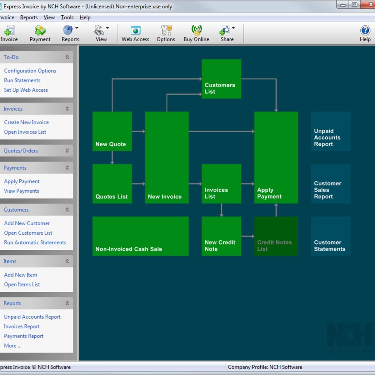 NCH Express Invoice Software. 
