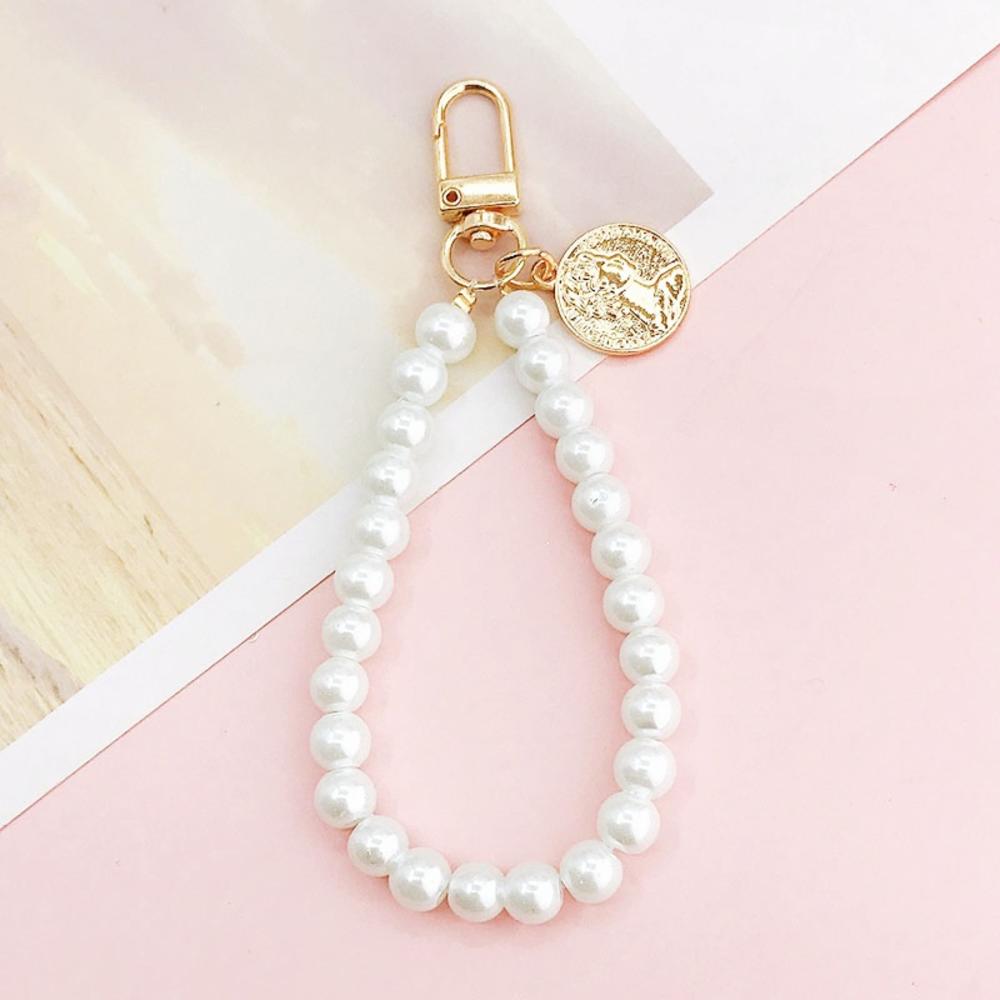Mobile Phone Chain Pendant Keychain Mobile Phone Case Pearl Pendant DIY Pearl Pendant Pearl Pendant. 