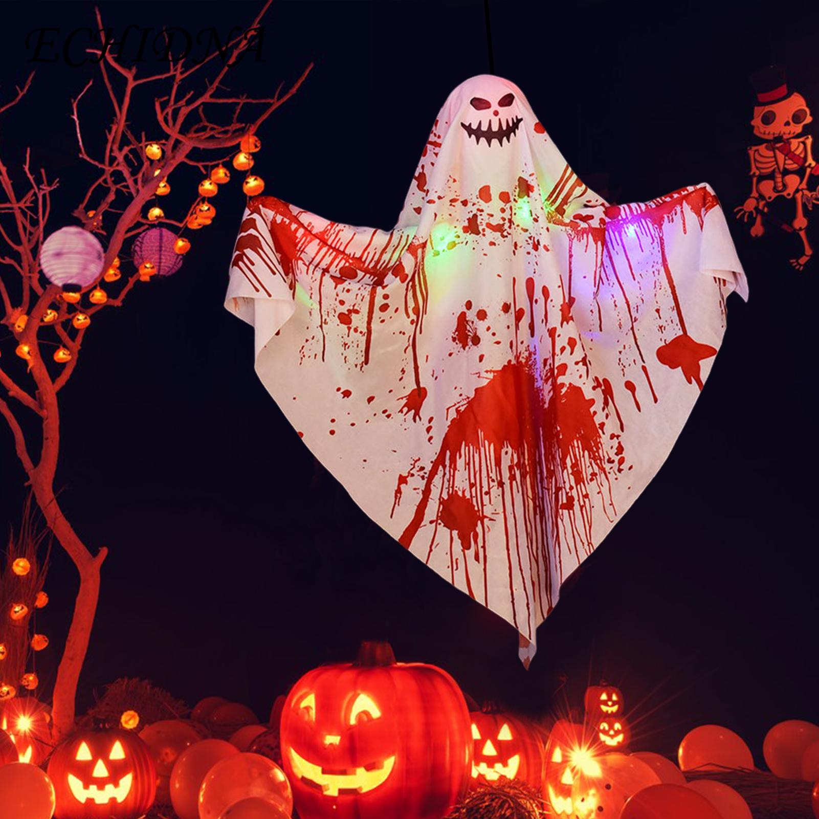 Foam Ball Head Ghost Decoration Spooky Led Ghost Decorations for Halloween Party Haunted House Set of 1/3pcs less Than Ghost Decoration for Halloween. 