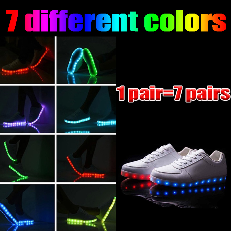 Men's USB Charge Led Light Shoes Women Sportwear Sneakers Lovers