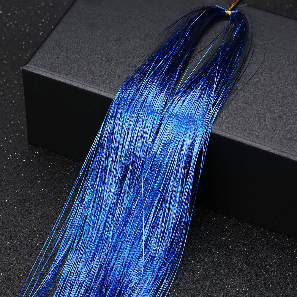 16 Colors Hair Tinsel Hair Dazzle Glitter Extensions Sparkling Shiny Hair Flairs Extensions Silk Fairy Hair Decoration. 
