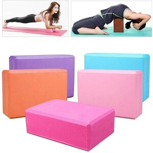 Yoga Blocks Eva Foam Brick Pilates Blocks Foam Thick Yoga Blocks Fitness Foam Block Foam Yoga Blocks Exercise Blocks Yoga Brick Props High Wedge Shape Travel Balance Beam