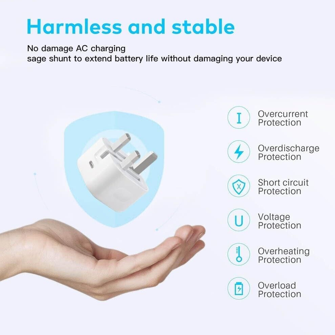 Apple 20W USB-C Power Adapter - iPhone Charger with Fast Charging Capability, Type C Wall Charger. 
