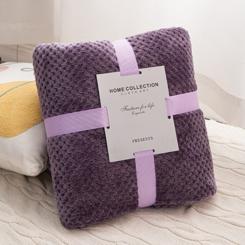 Super Soft Fluffy Plaid Winter Bed Blankets Large Thick Fleece Sofa Blanket Pink Small Microfiber Blanket for Kids Bedding Home. 