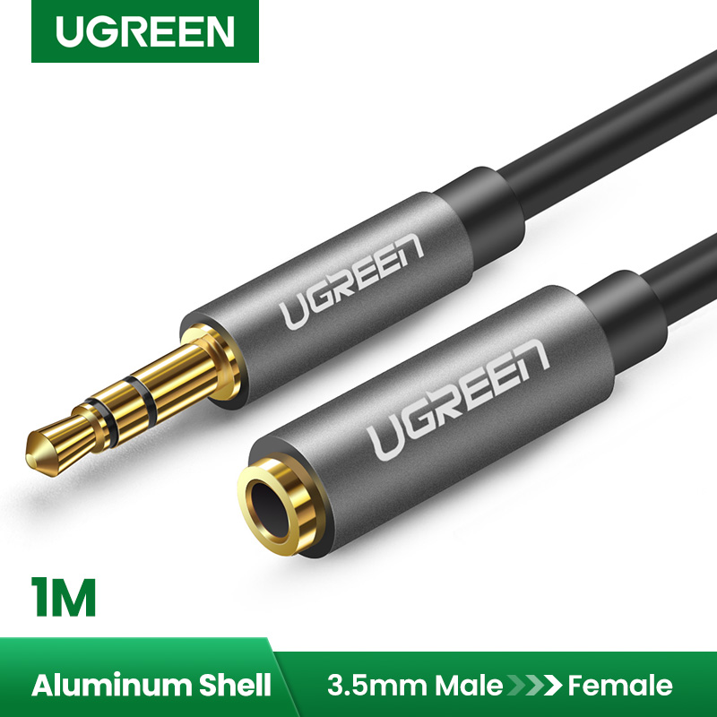 Ugreen 3.5mm Extension Audio Cable Male to Female Aux Cable Headphone Cable 3.5 mm extension cable for iPhone 6s MP3 MP4 Player iPad Smartphones. 