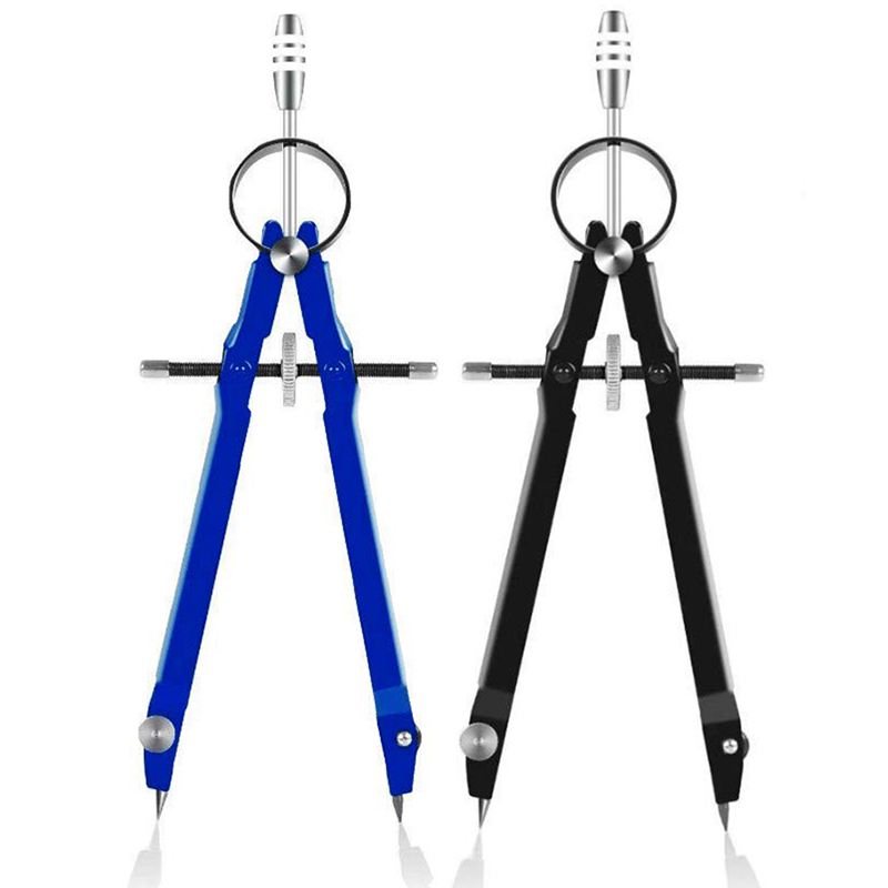 Math Geometry Kit Set Professional Drawing Compass Set Spring Bow