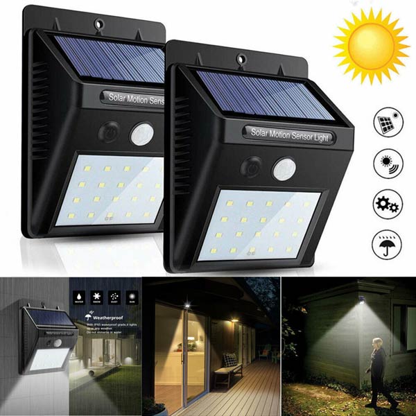 led wall lamp solar sensor light