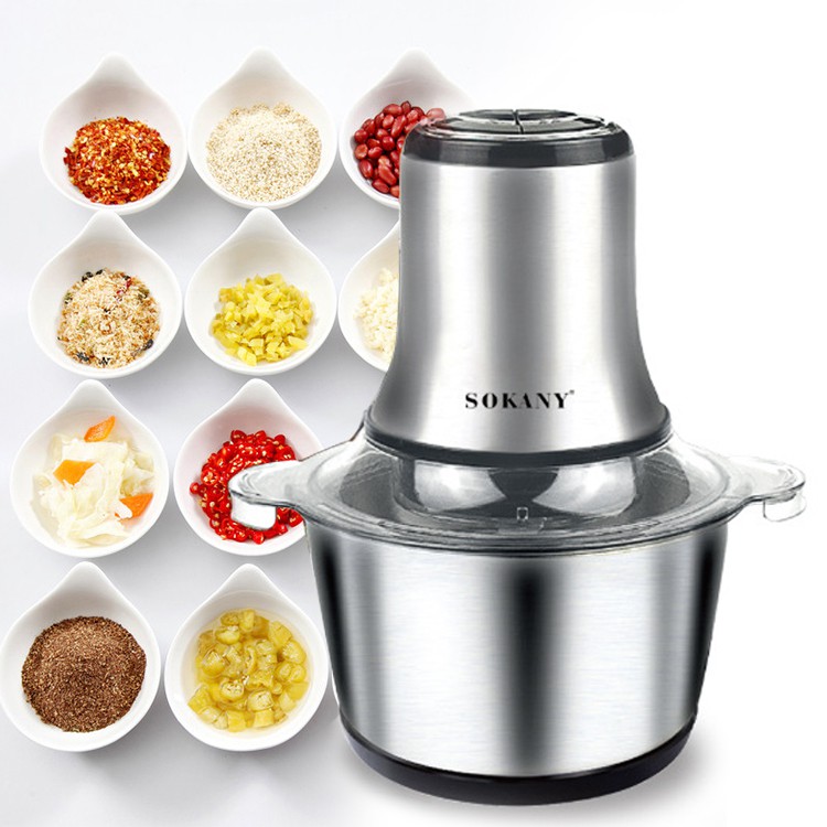 800W Stainless Steel Electric Chopper Meat Grinder Mincer Food