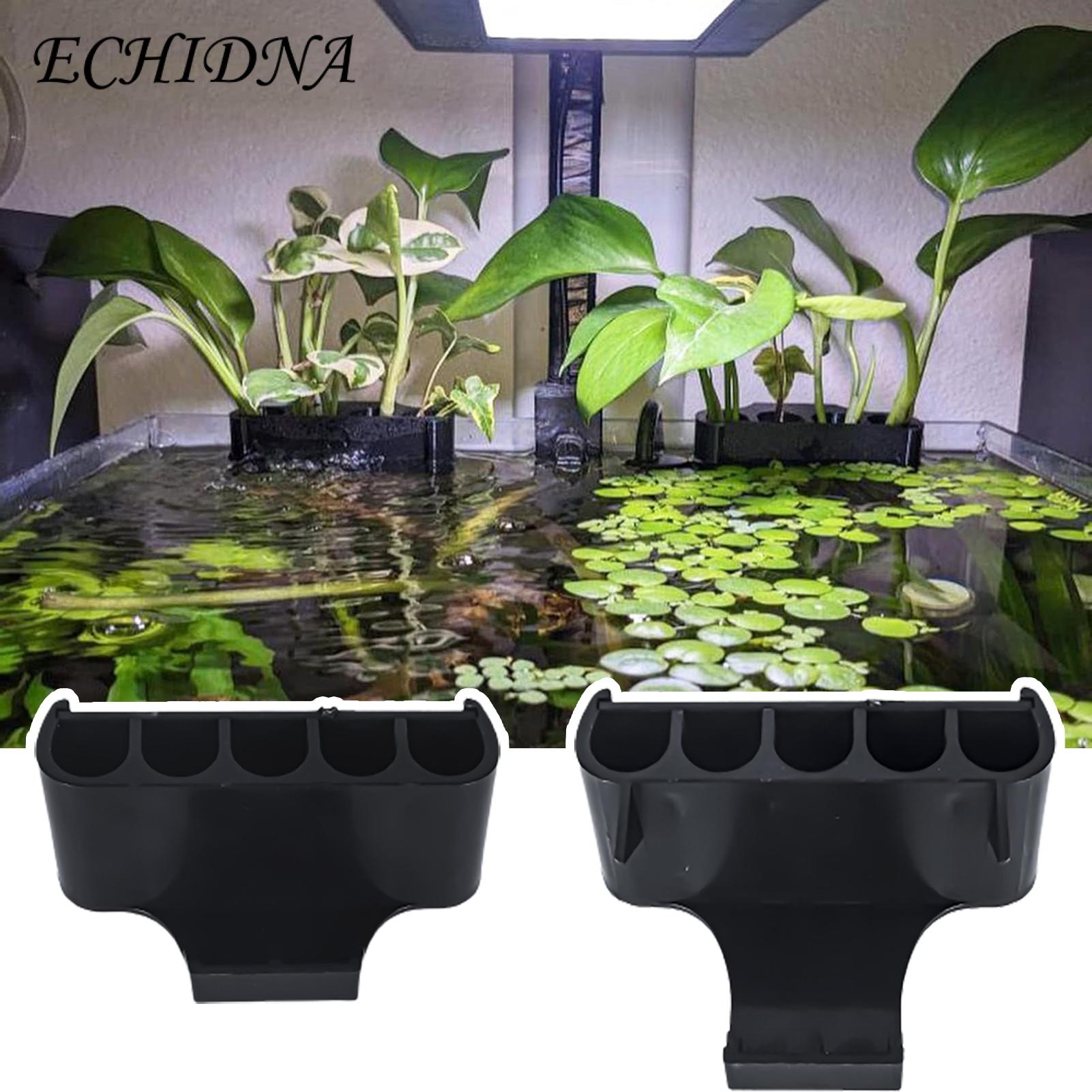 Hydroponic System for Aquarium Plants 5-hole Hydroponic Storage Rack for Aquaponic Cultivation Ideal Fish Tank Plant Supports Aquascape Decorations Hydroponic Storage Rack for Fish Tank