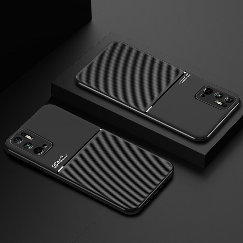 Case For Xiaomi Redmi Note 10 5G / Poco M3 Pro Casing Anti-fall Soft Non-slip Silicone Grain Back Cover. 