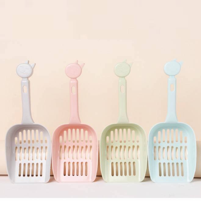 Plastic Litter Cleaning Tool Poop Scoop Shovel for Pet Dog Cat Kitten Hamsters Cat Pasir Kucing. 