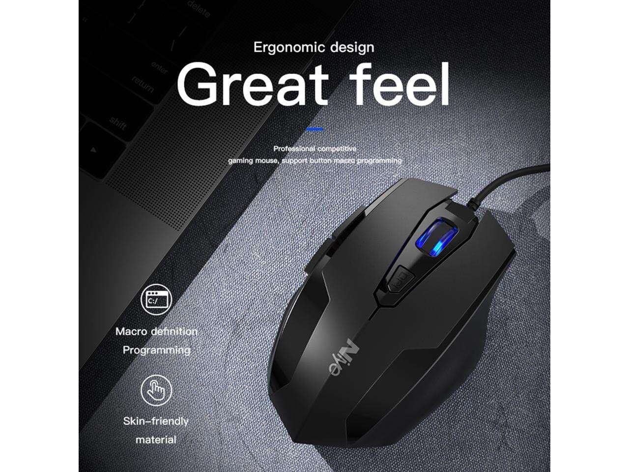 USB Wired Gaming Mouse 2400DPI Adjustable 6 Buttons LED Optical Professional Gamer Mouse Computer Mice for PC Laptop Mouse Gamer. 