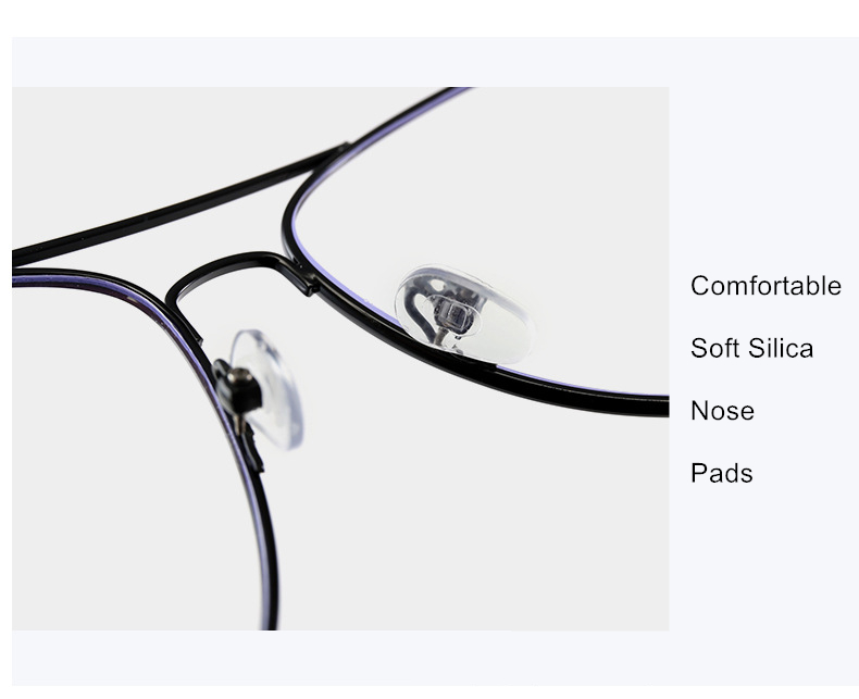 Unisex Blue Light Filter Aviator Computer Glasses. 
