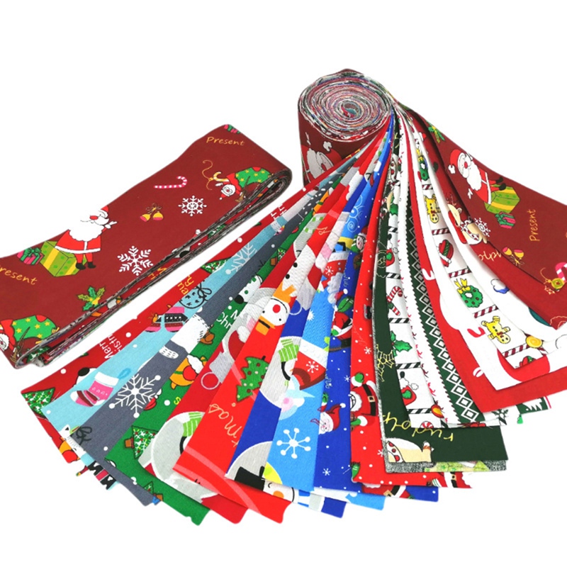 BRADOO- 20 Patterns Jelly Roll Fabric, Pre-Cut Jelly Roll Fabric Strips for Quilting,Fabric Jelly Rolls with Different Patterns