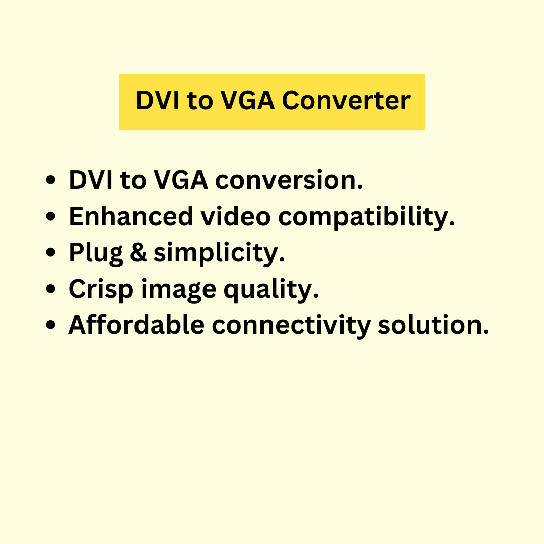 DVI to VGA Converter 24+5. 